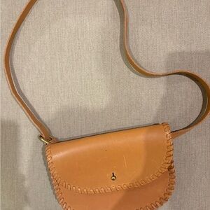 Madewell Tan Leather Crossbody Bag